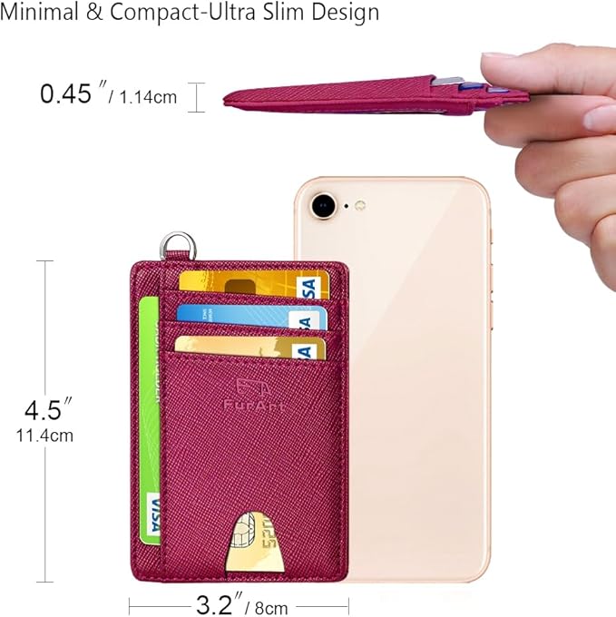FurArt Slim Minimalist Wallet, Front Pocket Wallets, RFID Blocking, Credit Card - Image 7