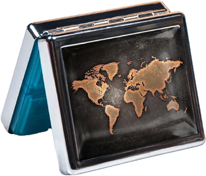 Silver Vintage Pill Box 7 Day Metal Pill Box - Image 4