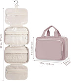 Travel Toiletry Bag for Women Large Hanging Makeup Bag Organizer Toiletries Bag - Image 9