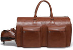 Leather Garment Bag for Travel, Modoker Carry On Suit Carrier Travel Bag by Modoker