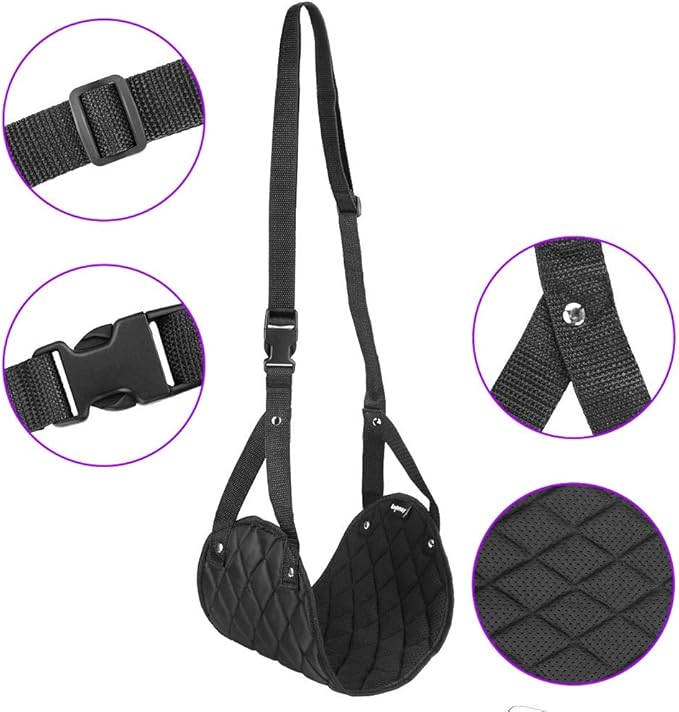 Airplane Foot Rest, Perfect Airplane Travel Essentials, Portable Foot Hammock - Image 3