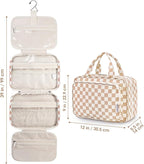 Travel Toiletry Bag for Women Large Hanging Makeup Bag Organizer Toiletries Bag - Image 9