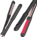 Steam Flat Iron and Culur - 1.25 Inch Hair Straightener for All Hair Types, Adjustable Temp 284°F-410°F, Fast Heat Up in 30 Sec (Black)