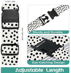Luggage Straps for Suitcases Travel Belt Accessories (Cute Polka Dots)