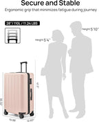 Carry On Suitcase, Checked Trunk Luggage - Image 8