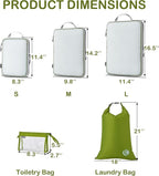Cipway Compression Packing Cubes, See Through Mesh Luggage Organizer Bags - Image 5