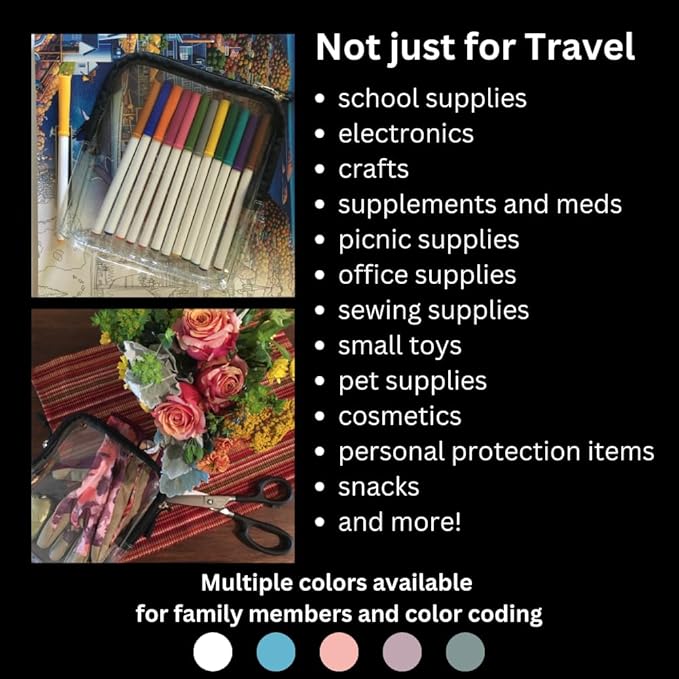 BORSALI Clear Travel Bags for Toiletries - Image 6