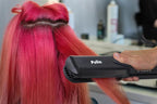 Pulla Hair Straightener and Crimper - 4 in 1 Tourmaline Ceramic Flat and Curling Iron for Hair Styling with Adjustable Temperature - Salon High Heat 320°F - 430°F for All Hair Types