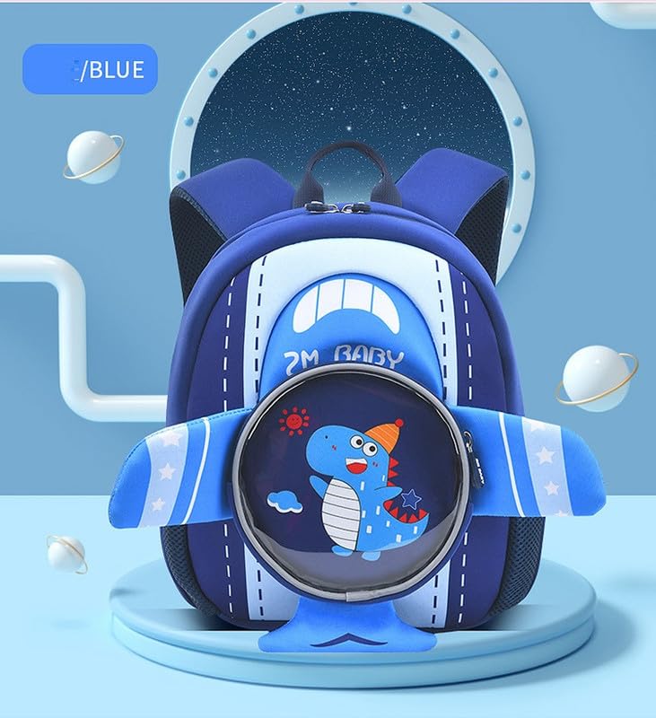 Toddler Backpacks Kids Preschool Cartoon Mini Travel Bag Ages 2 (D-blue / M for Age 2-5)