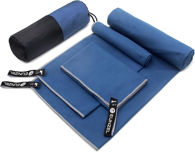 Eunzel Quick Dry Camping Towel, Microfiber Travel Towel 3 Size at 1 Pack by EUNZEL