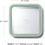 Caraway Glass Food Storage, 10 Cup Glass Container, Ceramic Coated Food - Image 3