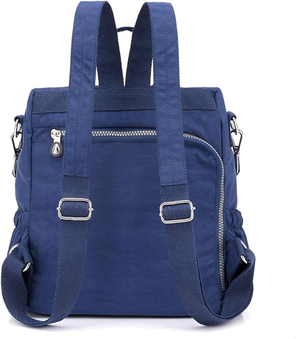 MINTEGRA Women Shoulder Backpack Multi-Pocket Nylon Purse Large Capacity - Image 4