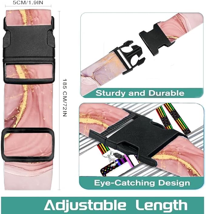 Luggage Straps for Suitcases Travel Belt Accessories, Cute Suitcase Strap - Image 2