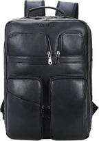 STAR VISTA Angelo 17.3" Premium Calfskin Leather Laptop Backpack by STARVISTA