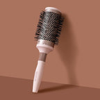 Fast Dry Round Brush with Ceramic Ion Thermal Barrel and Nylon Bristles,Argan oil Round Hair Brush for Blow Drying,Styling,Curling,Straightening, for All Hair Types-53mm