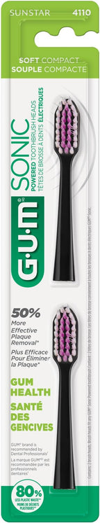 GUM Sonic Powered Toothbrush Refills, Tapered Bristles Clean Below The Gumline - Image 4