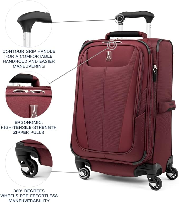 Travelpro Maxlite 5 Softside Expandable Carry-On Luggage - Image 2