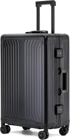 Metal all aluminum carry-on suitcase 20 "hard face, TSA lock and rotating wheel by XZSP+AISU