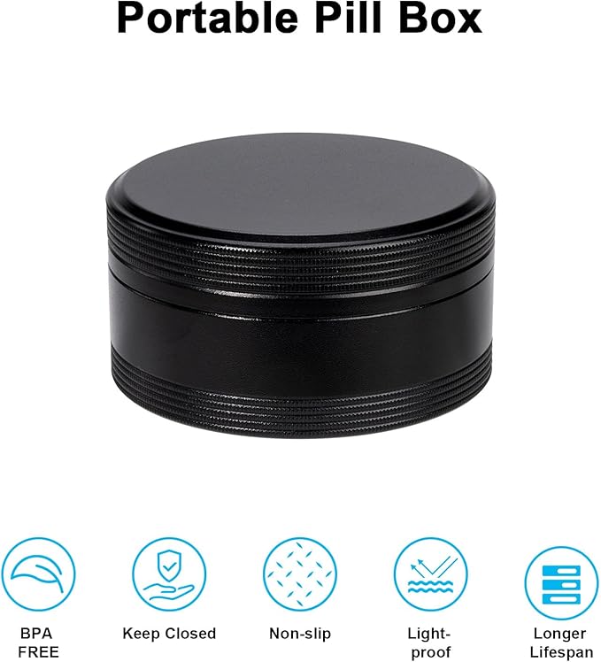 Portable Pill Box Metal Pill Case - Image 7