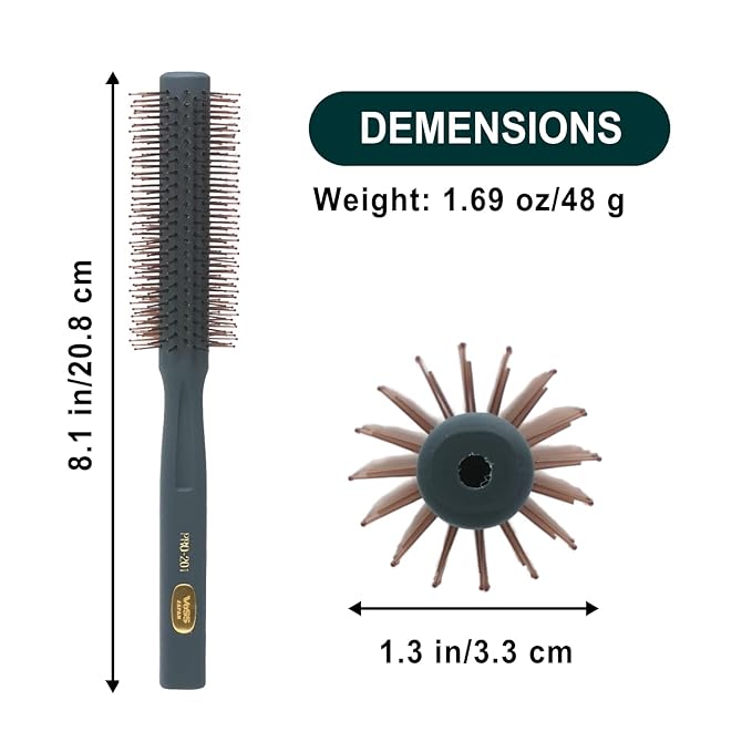 VESS Salon Roll Brush Professional Use PRO-201 For Short Hair and Medium Hair-D33 mm-Made in Japan