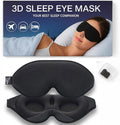 Sleep Mask with Earplugs & Zipper Bag 3D Memory Foam Eye Mask with Nose Support by Unknown