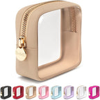 Clear Makeup Bag Zipper Pouch, Transparent Cosmetic Case Organizer, TSA by Embla
