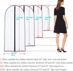 Garment Bags for Hanging Clothes 24'' x 40'' suit bags for closet storage - Image 2