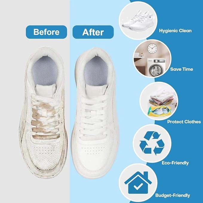 2-Pack Shoe Laundry Bags for Washer & Dryer – Reusable Sneaker laundry Bag - Image 5