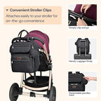 BabbleRoo Diaper Bag Backpack, Stroller Straps & Pacifier Case, Unisex Stylish - Image 6