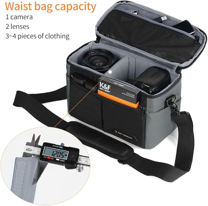 K&F Concept Camera Bag EVA Waterproof 2 in 1Camera Backpack Shoulder Bag 32L - Image 5