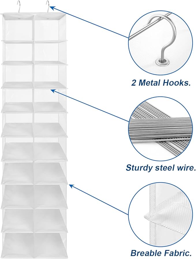 coastal rose Hanging Shoe Organizer - Image 6