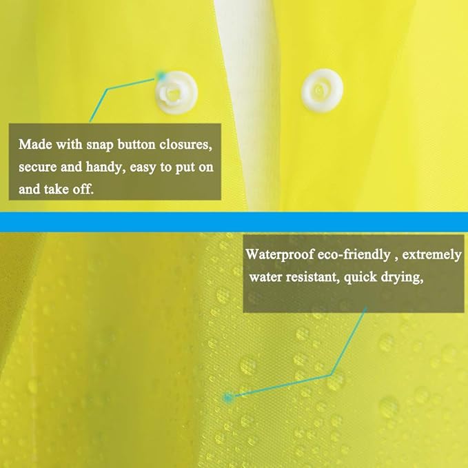 Rain Coats - Reusable EVA Rain Ponchos - Image 6