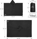 Coralrain Hooded Rain Poncho Lightweight Waterproof Unisex Raincoat Jacket - Image 6