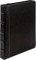 Samsill Vintage Leather Binder, 1 Inch Round Ring, Letter Size 8.5x11 Documents by Samsill