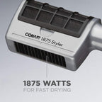 Conair 3-in-1 Styling Hair Dryer,1875W Hair Dryer with 3 Attachments,(Pack of 4)