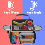 opux Lunch Box for Men, Adult Lunch Box Cooler, Insulated Lunch Bag Women - Image 2
