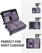 ECOHUB 7 Set Packing Cubes Tear-Resistant Luggage Packing Organizers - Image 7