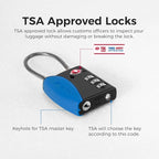 pack all TSA Approved Cable Luggage Locks, 3 Digit Combination Padlocks - Image 6