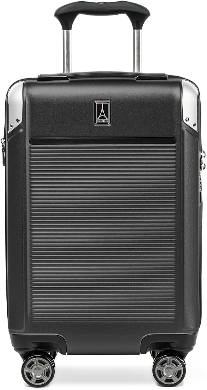 Travelpro Platinum Elite Hardside Expandable Carry on Luggage, 8 Wheel Spinner by Travelpro