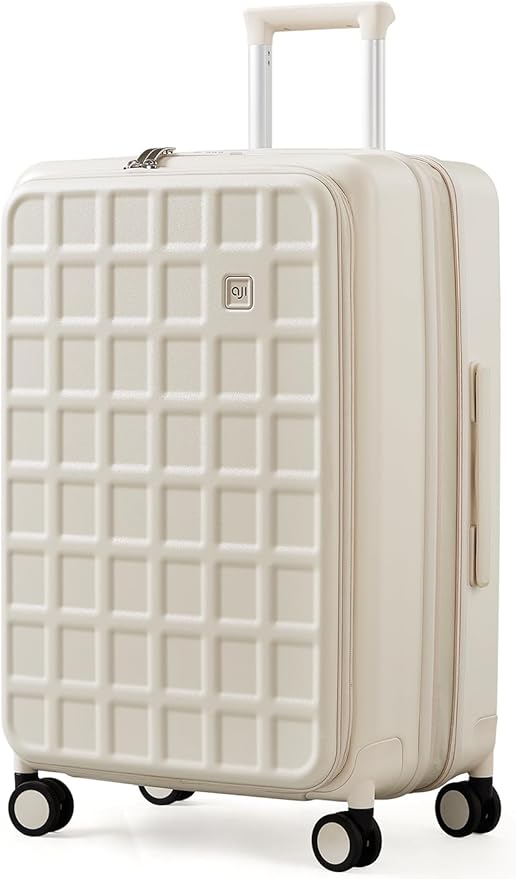 aji Expandable Top Opening 24 Inch Checked Luggage by AJIVALUESTYLISHQUALITY