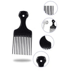 10pcs Salon-Style Hair Pick and Parting Comb，Smooth Wide Hair Pick Comb Afro Hair Comb ，Black Detangling Combs for Afro, Curly Hair Braiding and Styling，Barber Supplies, Hair Care Appliance（BLACK）