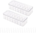 Yesesion 2pcs Clear Plastic Cable Organizer Boxes by Yesesion