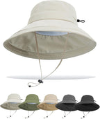 Sun Hats for Women Men UV Protection Wide Brim Bucket Hat - Image 8