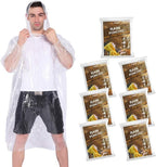 Rain Ponchos, with Drawstring Hood （10 Pack） Emergency Disposable Rain Ponchos by COOY