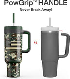 50 oz Camo Tumbler with Handle, 2-in-1 Straw and Sip Lid, Dishwasher Safe - Image 3