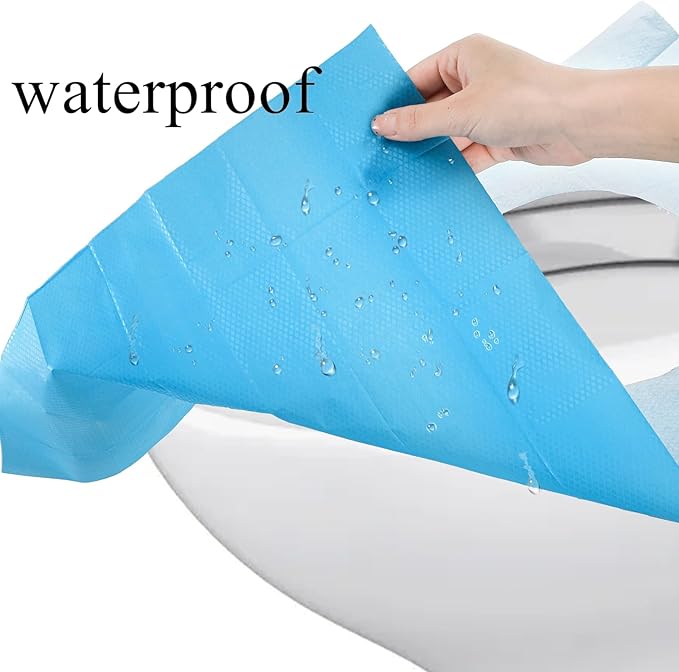 Tebery 100 Pack Toilet Seat Covers Disposable, Individually Wrapped Travel - Image 3