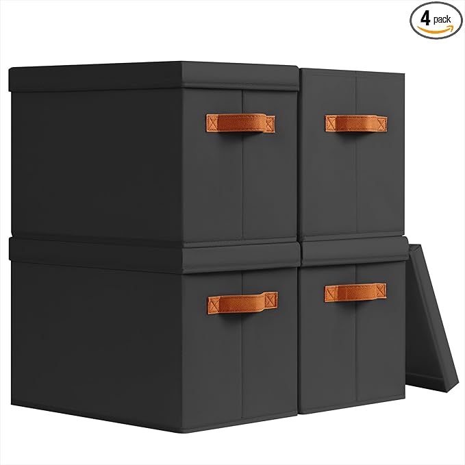 Storage Bins with Lids by Homsorout