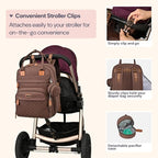 BabbleRoo Diaper Bag Backpack - Image 6