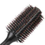 Boar Round Styling Hair Brush Wood Roller Round Comb Heat Anti Static Hairdressing Comb Blow Dryer & Curling Roll Hairbrush