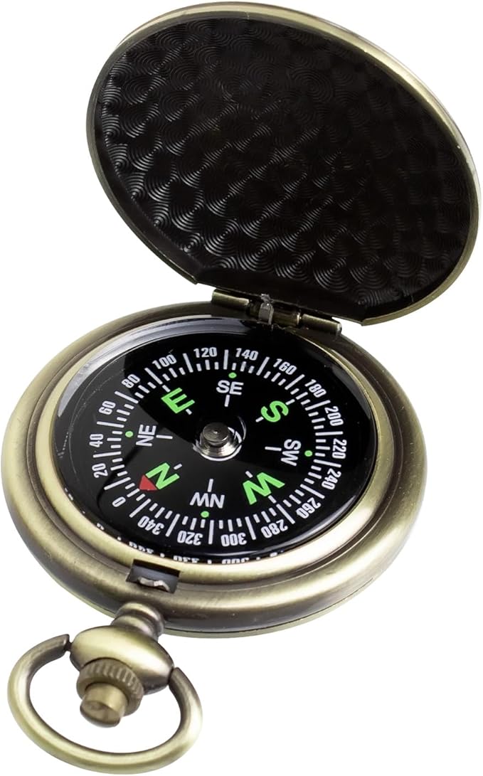 Black Pocket Waterproof Compass Toy Camping Survival Compasses Glow in The Dark by Unknown